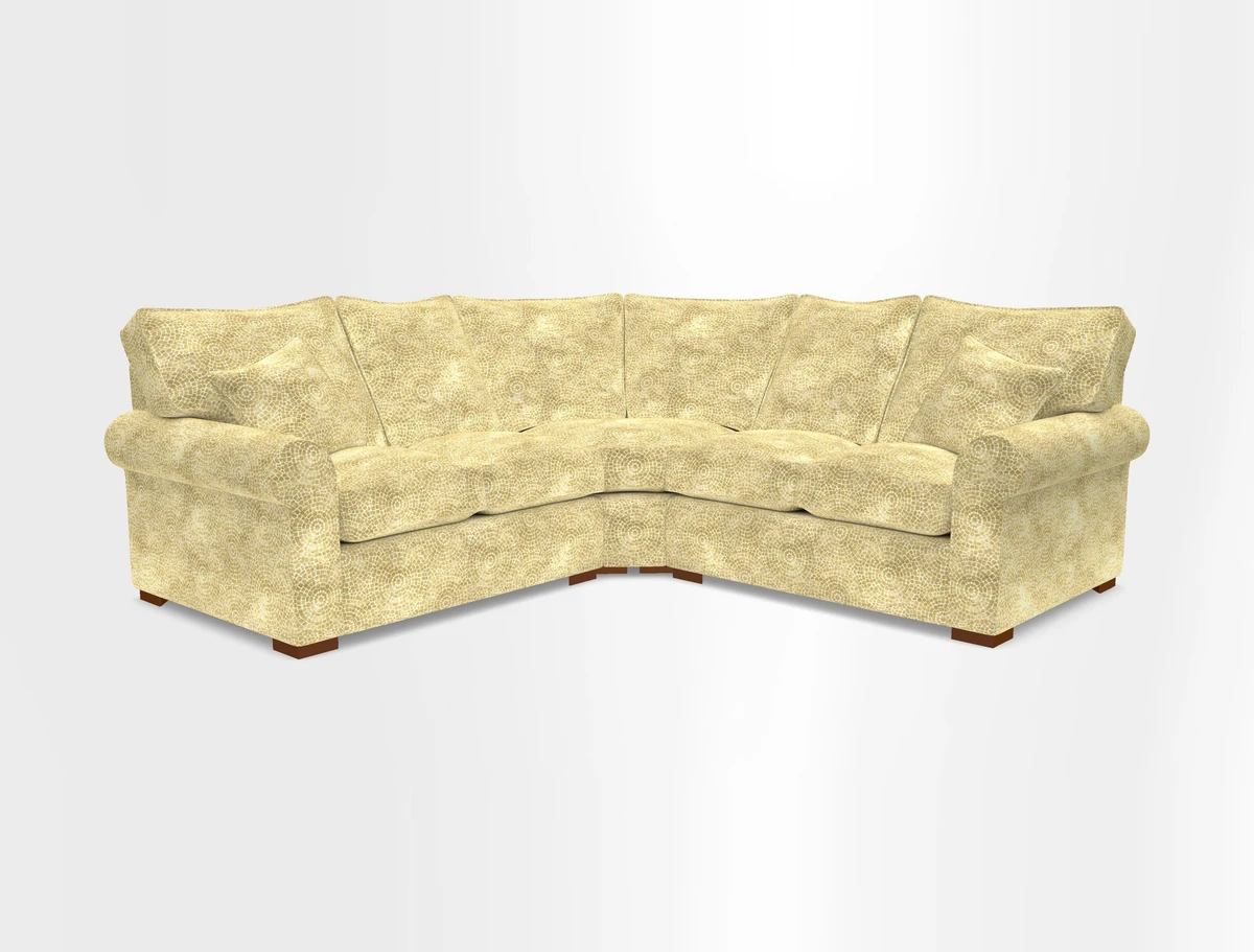 Upperton Corner Sofa RHF & LHF in Two Tone Plain Biscuit  - Loose cover option available