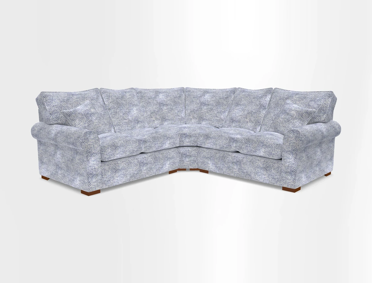 Upperton Corner Sofa RHF & LHF in Two Tone Plain Biscuit  - Loose cover option available