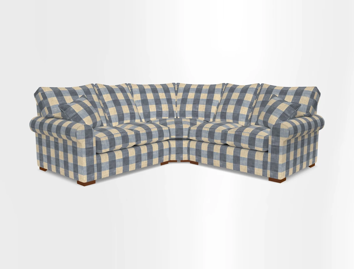 Upperton Corner Sofa RHF & LHF in Two Tone Plain Biscuit  - Loose cover option available