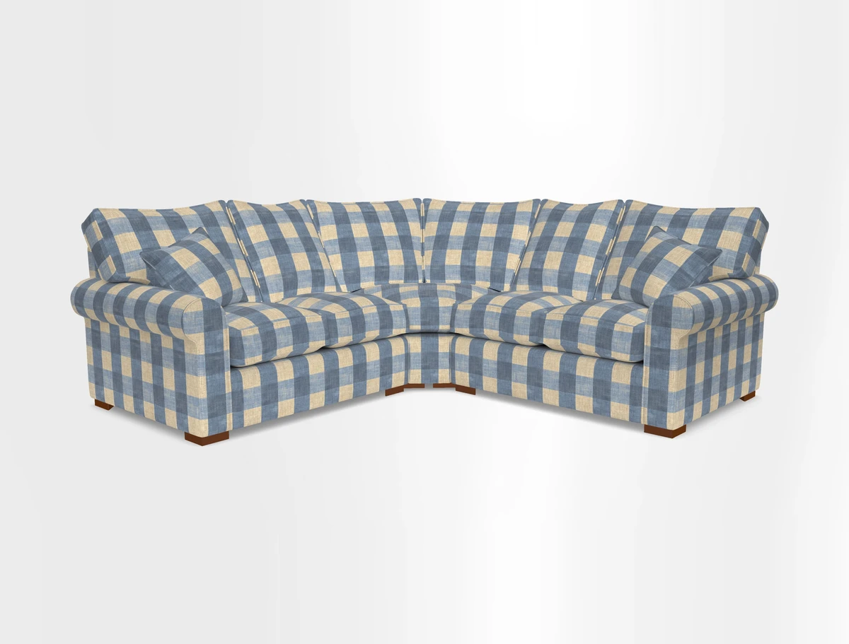 Upperton Corner Sofa RHF & LHF in Two Tone Plain Biscuit  - Loose cover option available