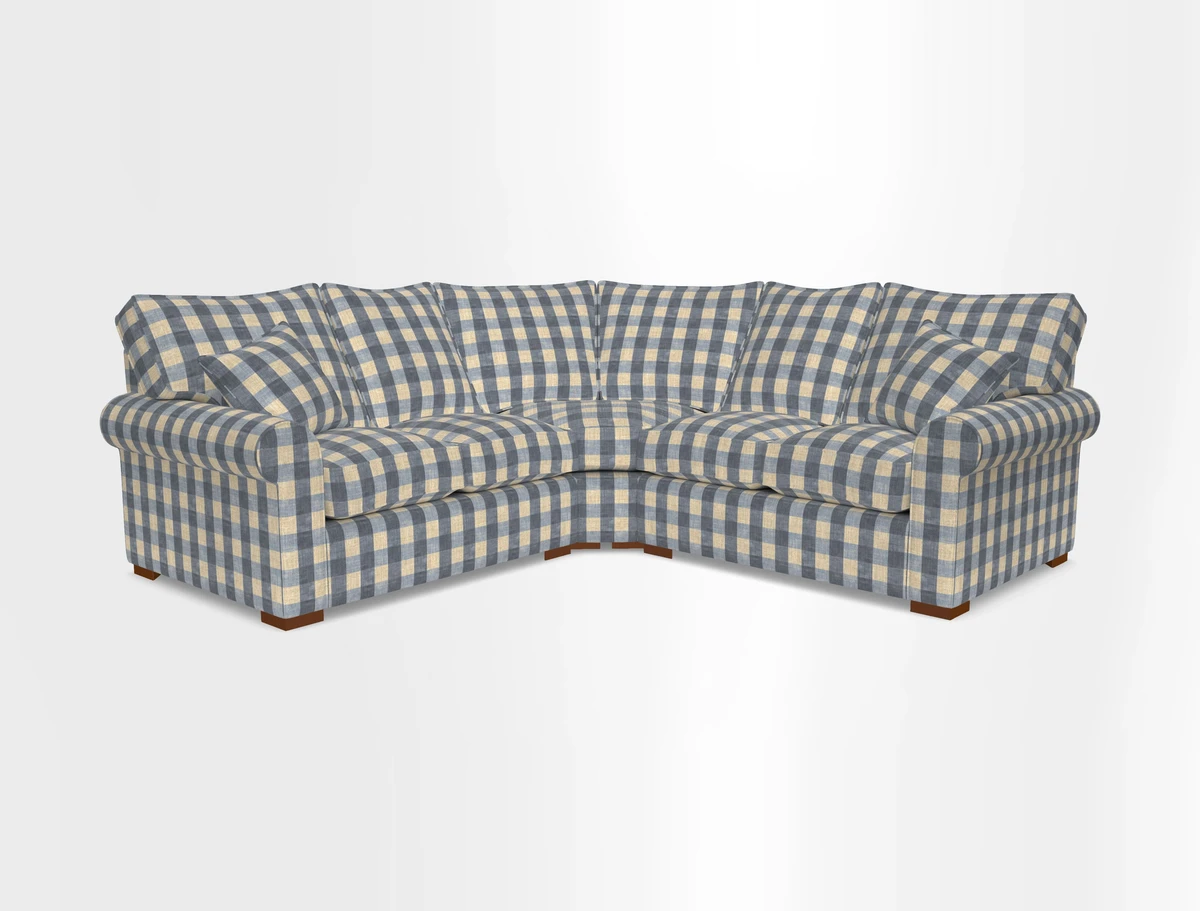 Upperton Corner Sofa RHF & LHF in Two Tone Plain Biscuit  - Loose cover option available