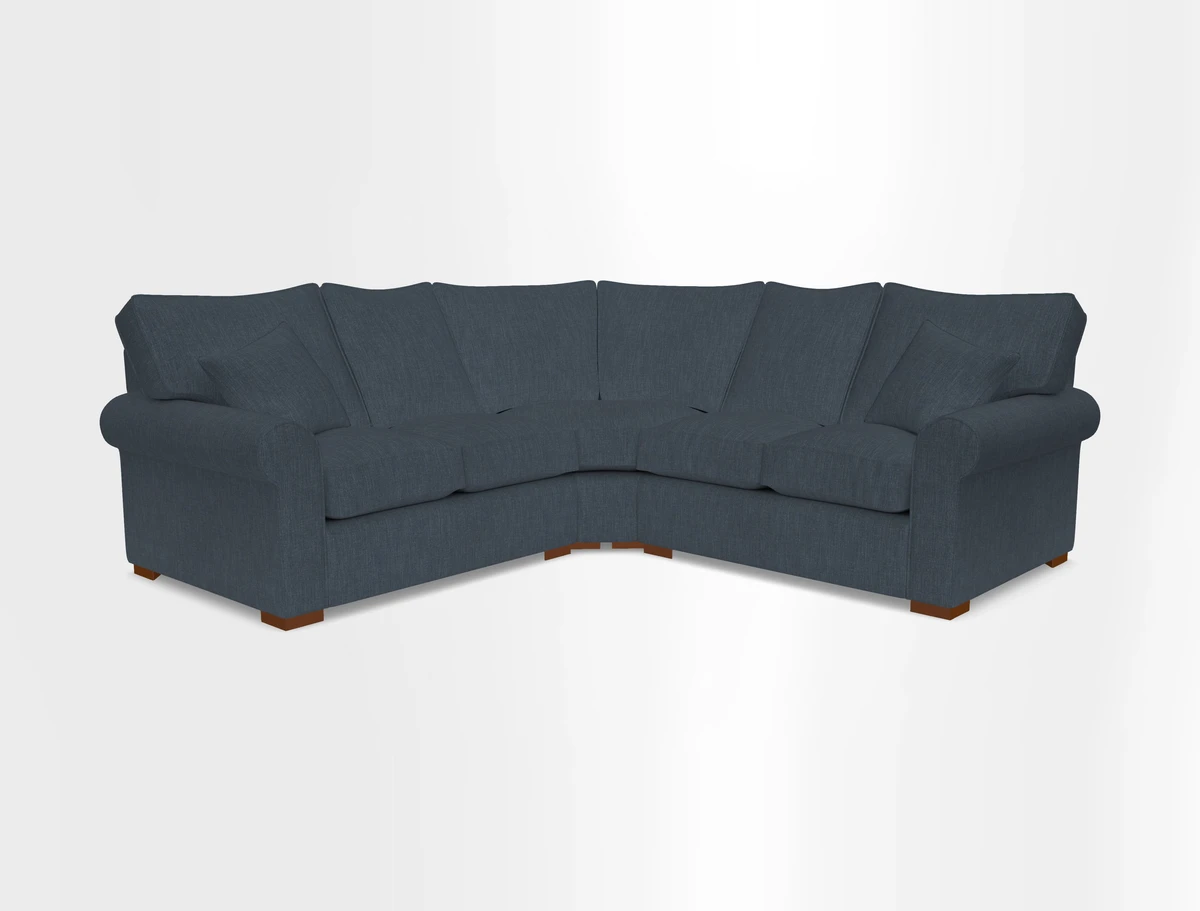Upperton Corner Sofa RHF & LHF in Two Tone Plain Biscuit  - Loose cover option available