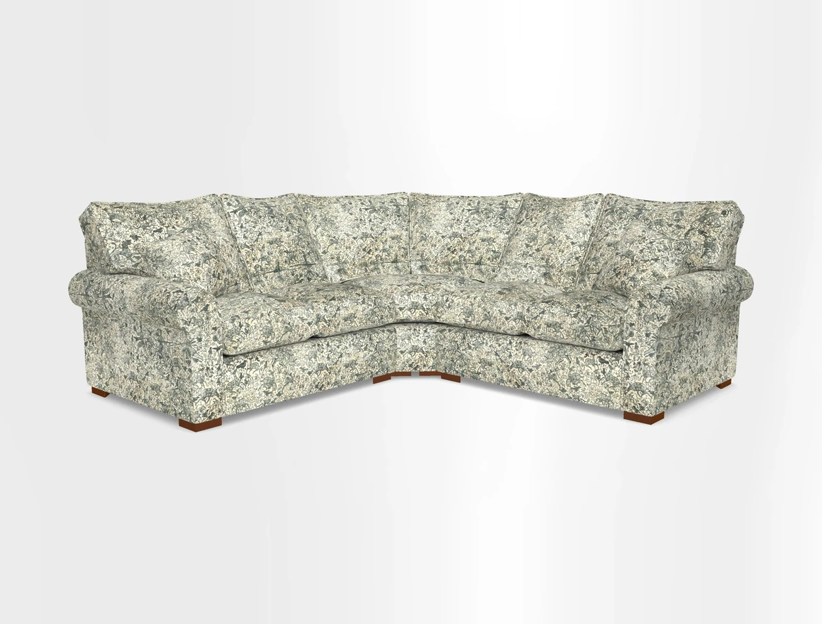 Upperton Corner Sofa RHF & LHF in Two Tone Plain Biscuit  - Loose cover option available