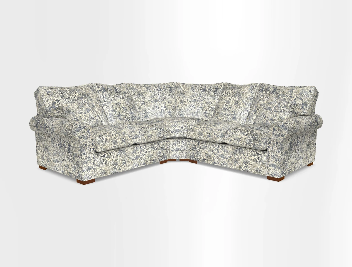 Upperton Corner Sofa RHF & LHF in Two Tone Plain Biscuit  - Loose cover option available