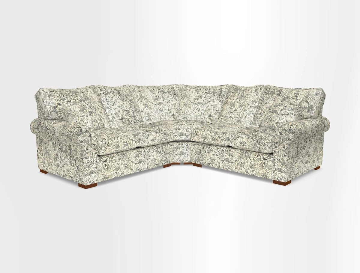 Upperton Corner Sofa RHF & LHF in Two Tone Plain Biscuit  - Loose cover option available