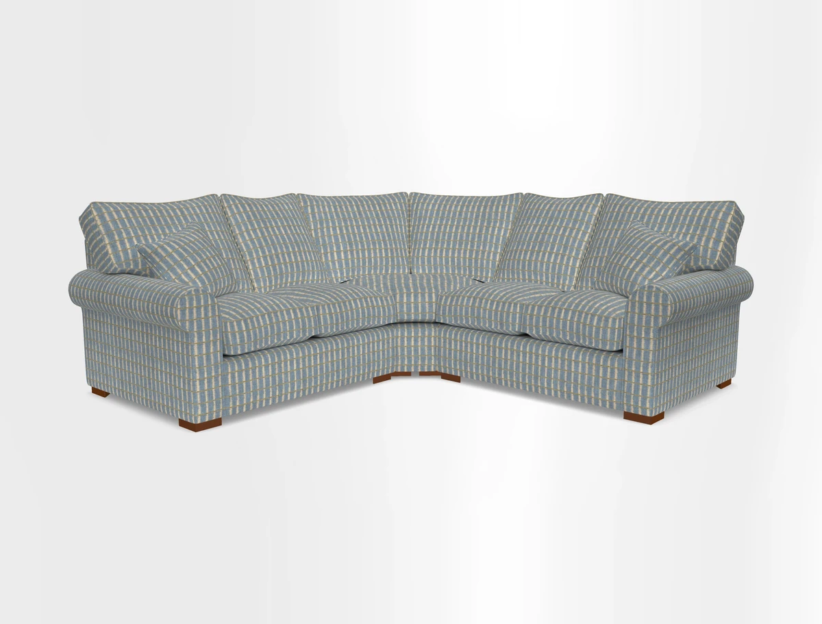 Upperton Corner Sofa RHF & LHF in Two Tone Plain Biscuit  - Loose cover option available