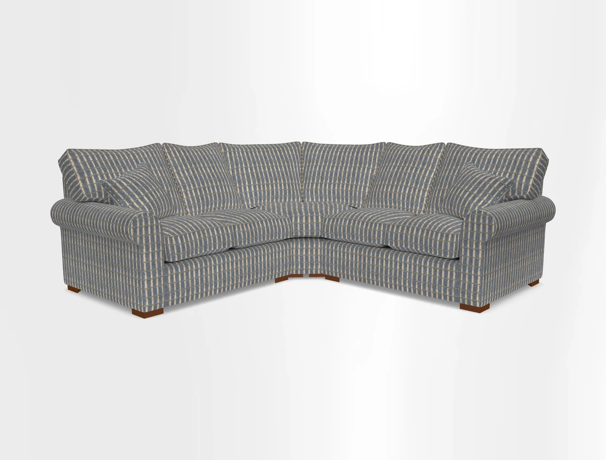 Upperton Corner Sofa RHF & LHF in Two Tone Plain Biscuit  - Loose cover option available