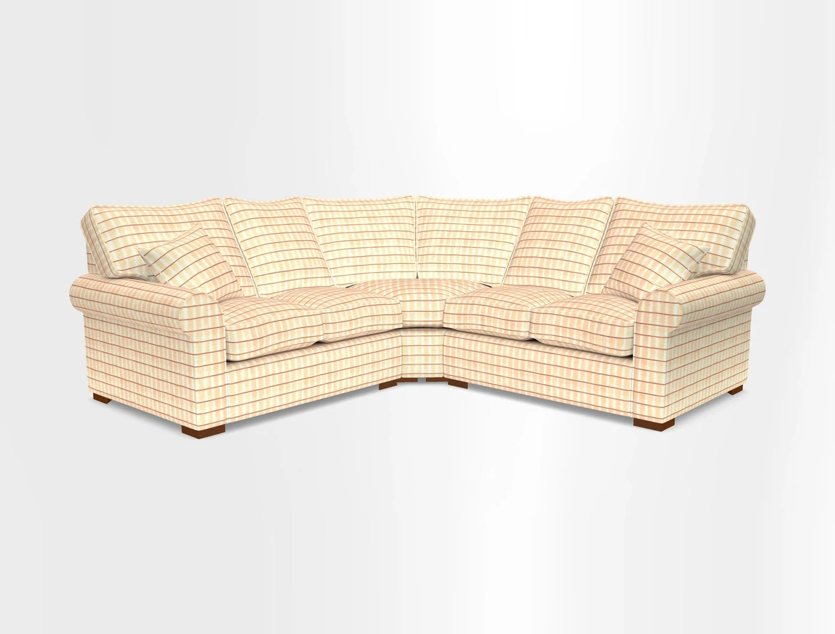 Upperton Corner Sofa RHF & LHF in Two Tone Plain Biscuit  - Loose cover option available