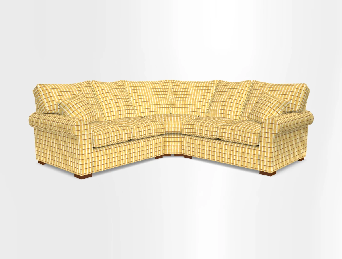 Upperton Corner Sofa RHF & LHF in Two Tone Plain Biscuit  - Loose cover option available