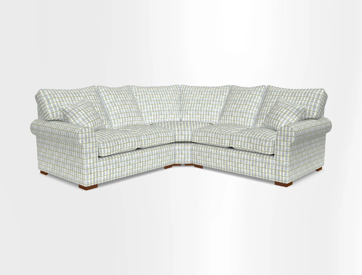 Upperton Corner Sofa RHF & LHF in Two Tone Plain Biscuit  - Loose cover option available