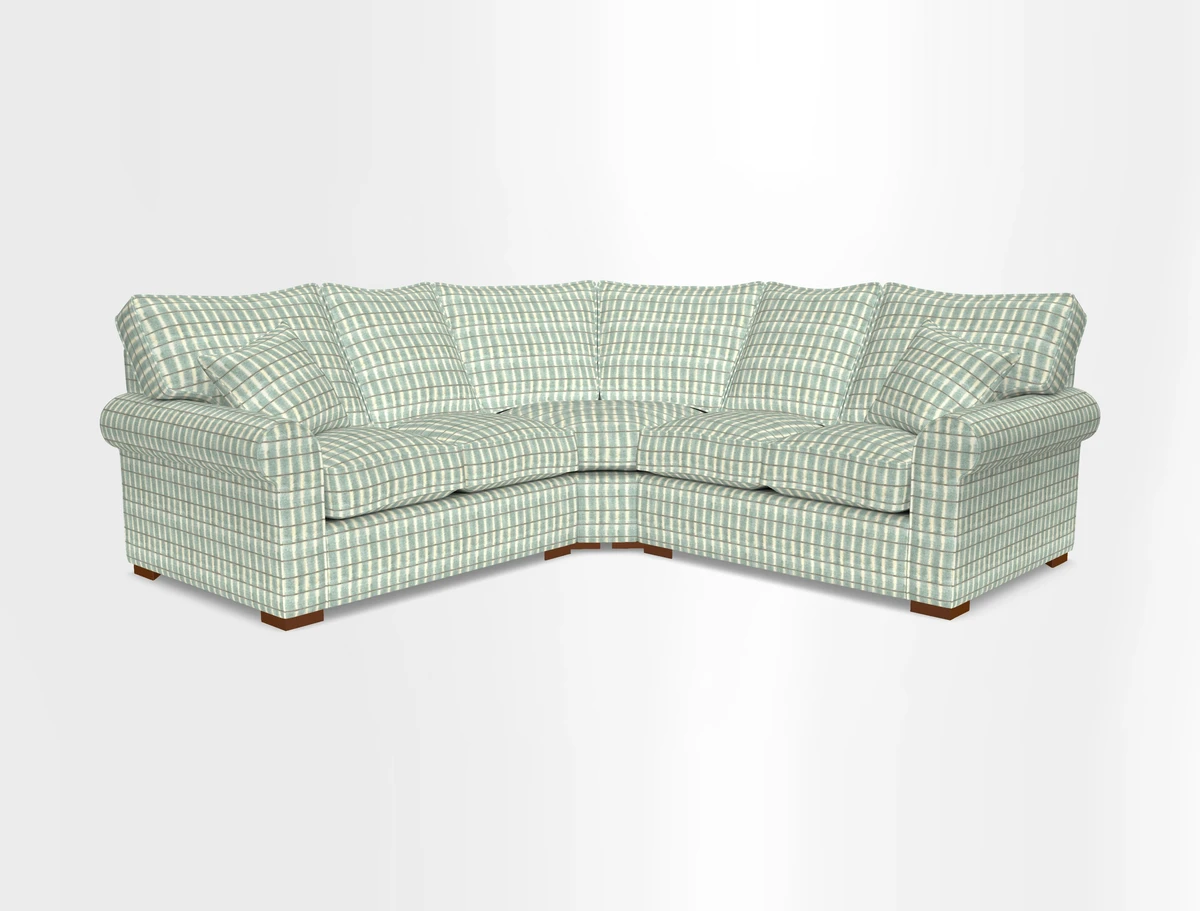 Upperton Corner Sofa RHF & LHF in Two Tone Plain Biscuit  - Loose cover option available