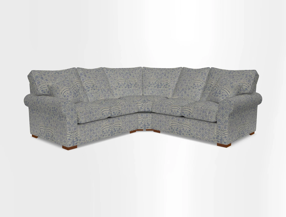 Upperton Corner Sofa RHF & LHF in Two Tone Plain Biscuit  - Loose cover option available