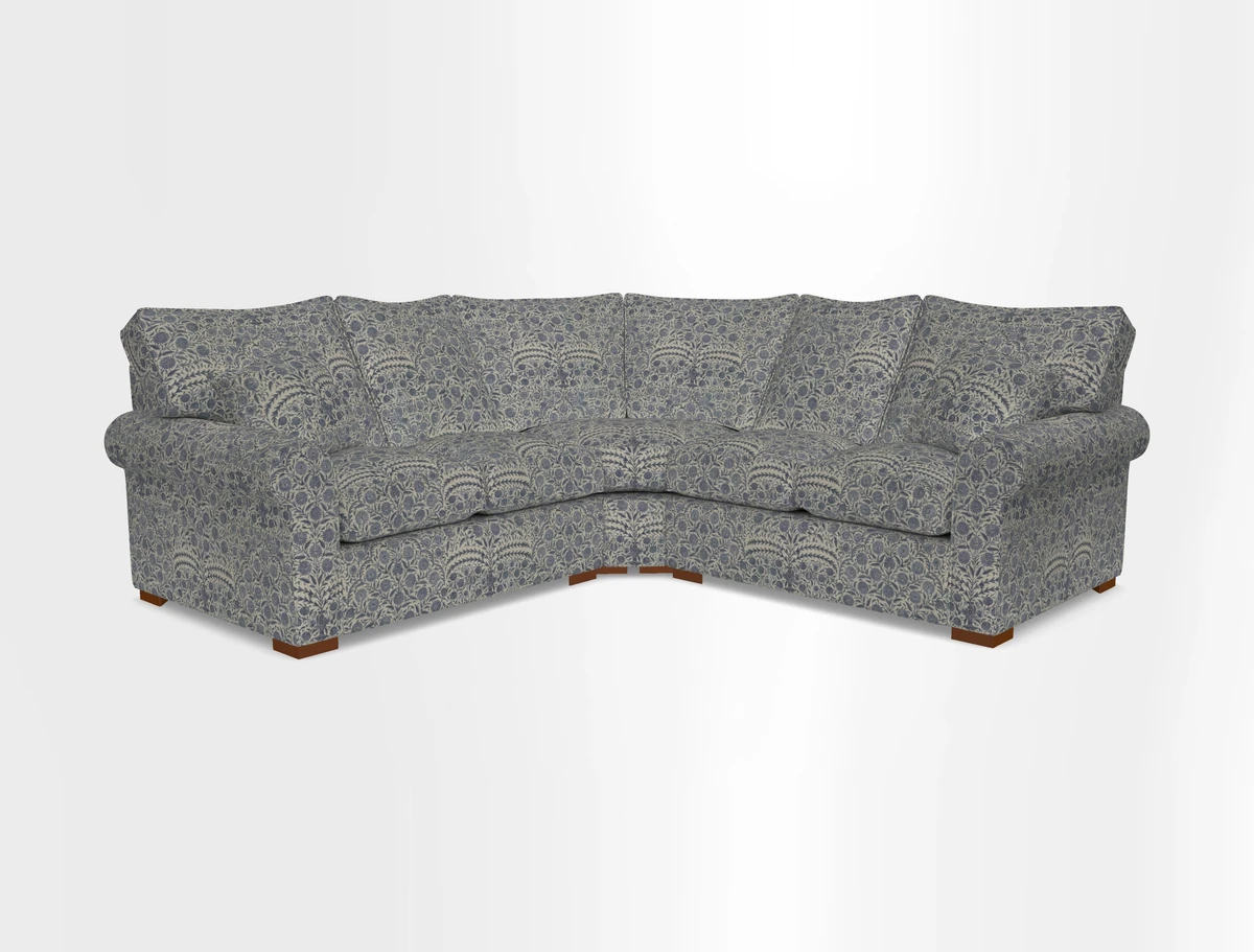 Upperton Corner Sofa RHF & LHF in Two Tone Plain Biscuit  - Loose cover option available
