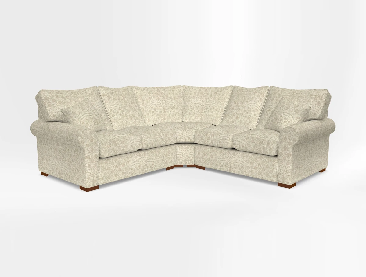 Upperton Corner Sofa RHF & LHF in Two Tone Plain Biscuit  - Loose cover option available