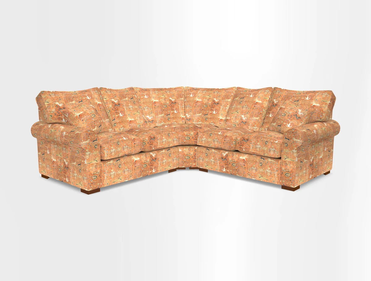 Upperton Corner Sofa RHF & LHF in Two Tone Plain Biscuit  - Loose cover option available