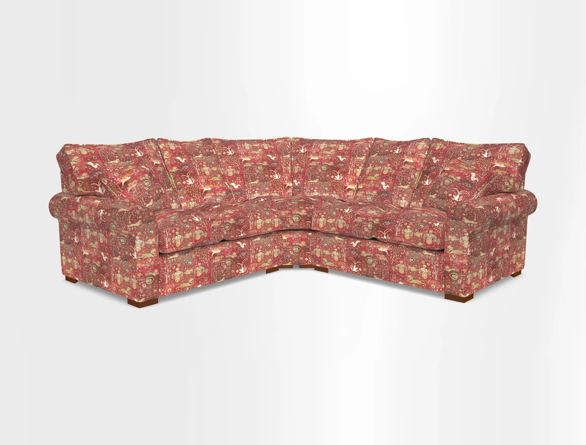 Upperton Corner Sofa RHF & LHF in Two Tone Plain Biscuit  - Loose cover option available