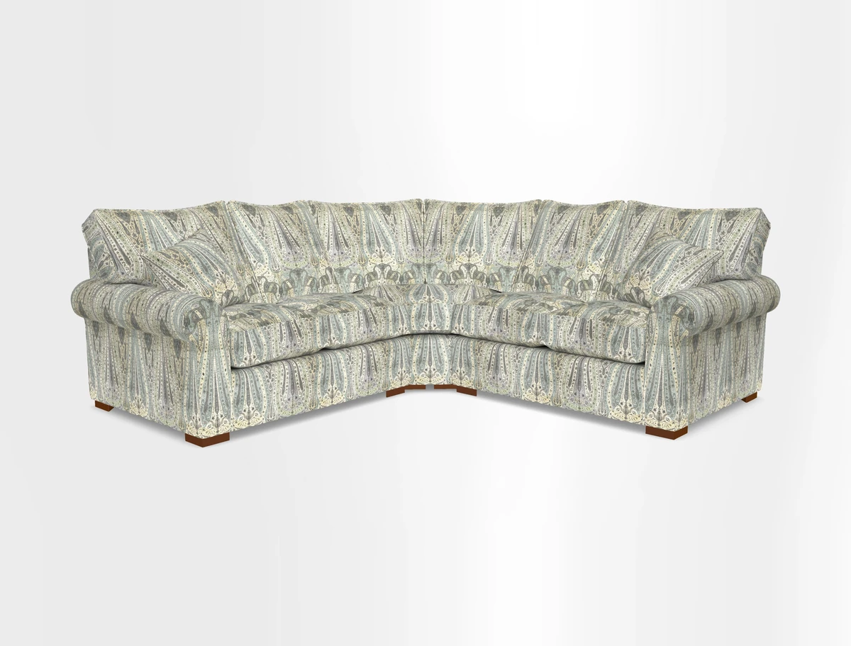 Upperton Corner Sofa RHF & LHF in Two Tone Plain Biscuit  - Loose cover option available