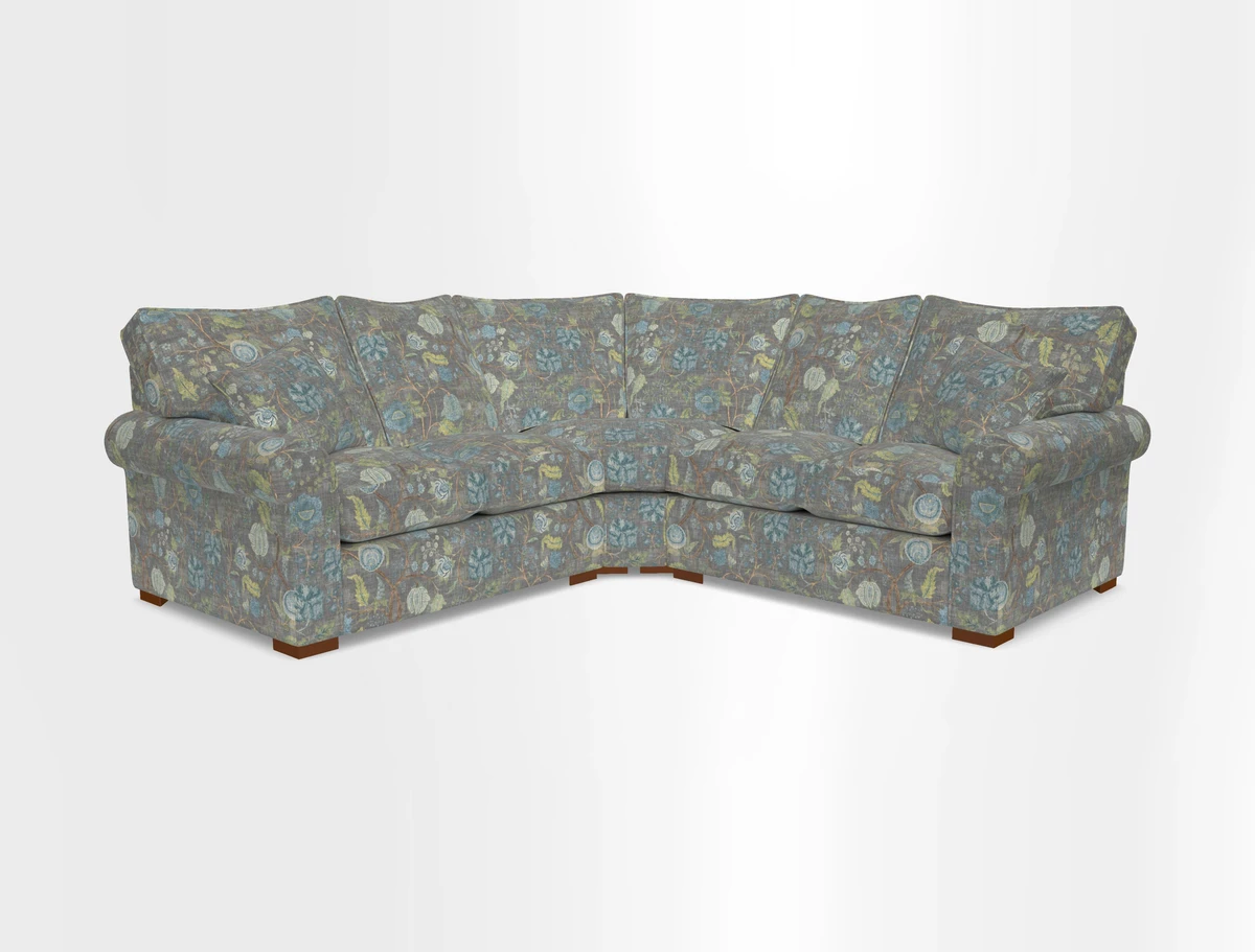 Upperton Corner Sofa RHF & LHF in Two Tone Plain Biscuit  - Loose cover option available