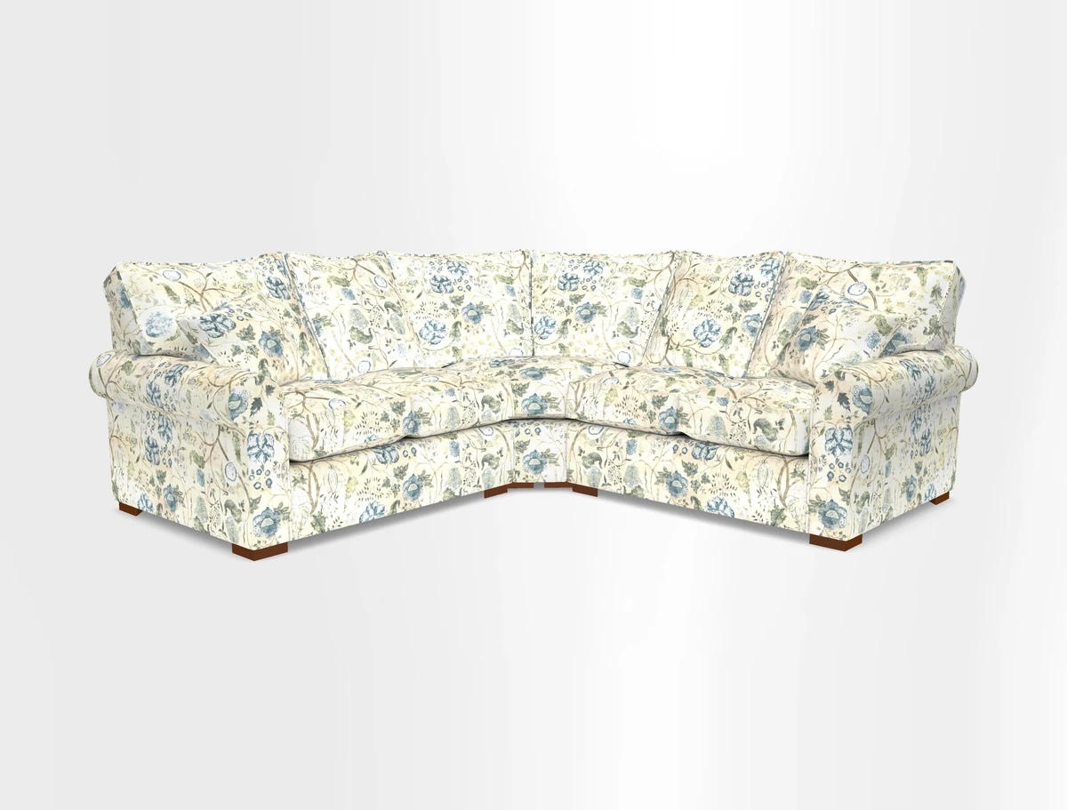 Upperton Corner Sofa RHF & LHF in Two Tone Plain Biscuit  - Loose cover option available