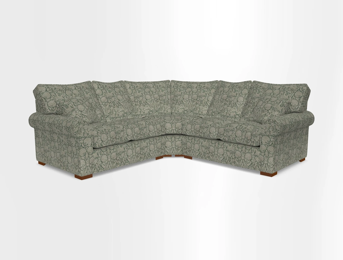 Upperton Corner Sofa RHF & LHF in Two Tone Plain Biscuit  - Loose cover option available