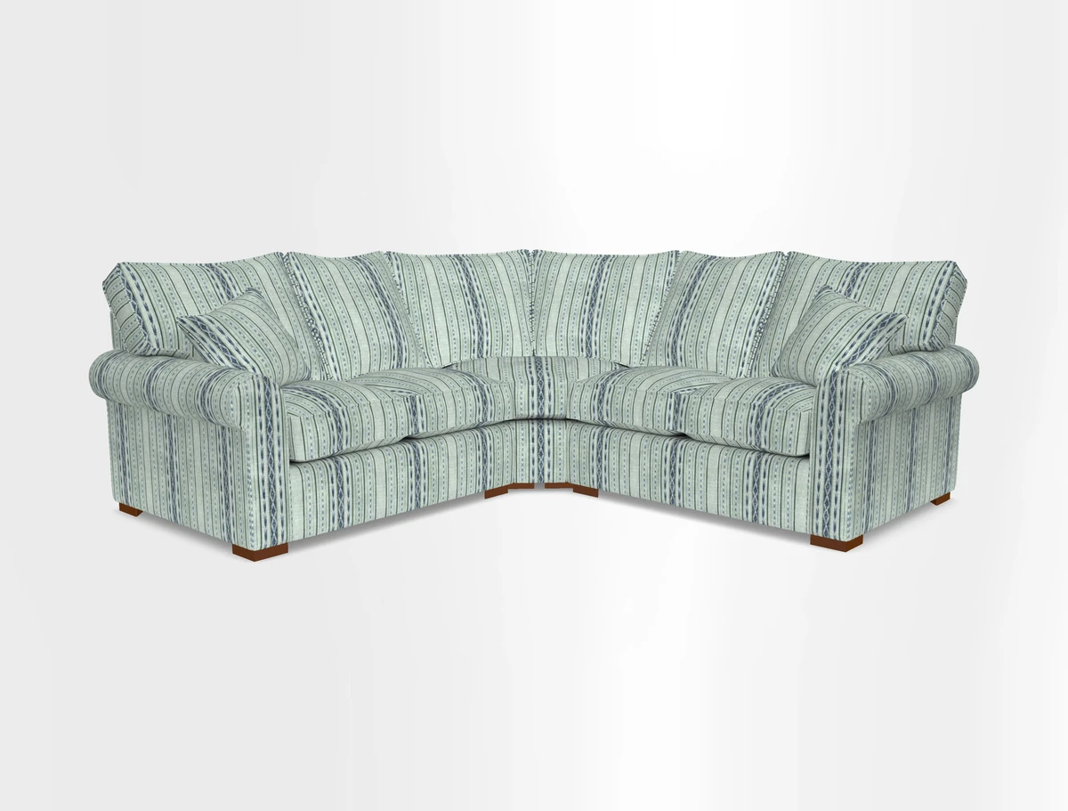 Upperton Corner Sofa RHF & LHF in Two Tone Plain Biscuit  - Loose cover option available