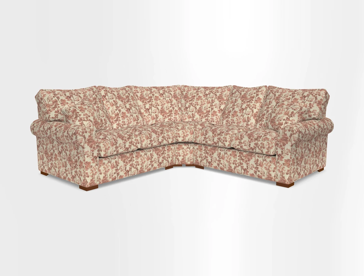 Upperton Corner Sofa RHF & LHF in Two Tone Plain Biscuit  - Loose cover option available