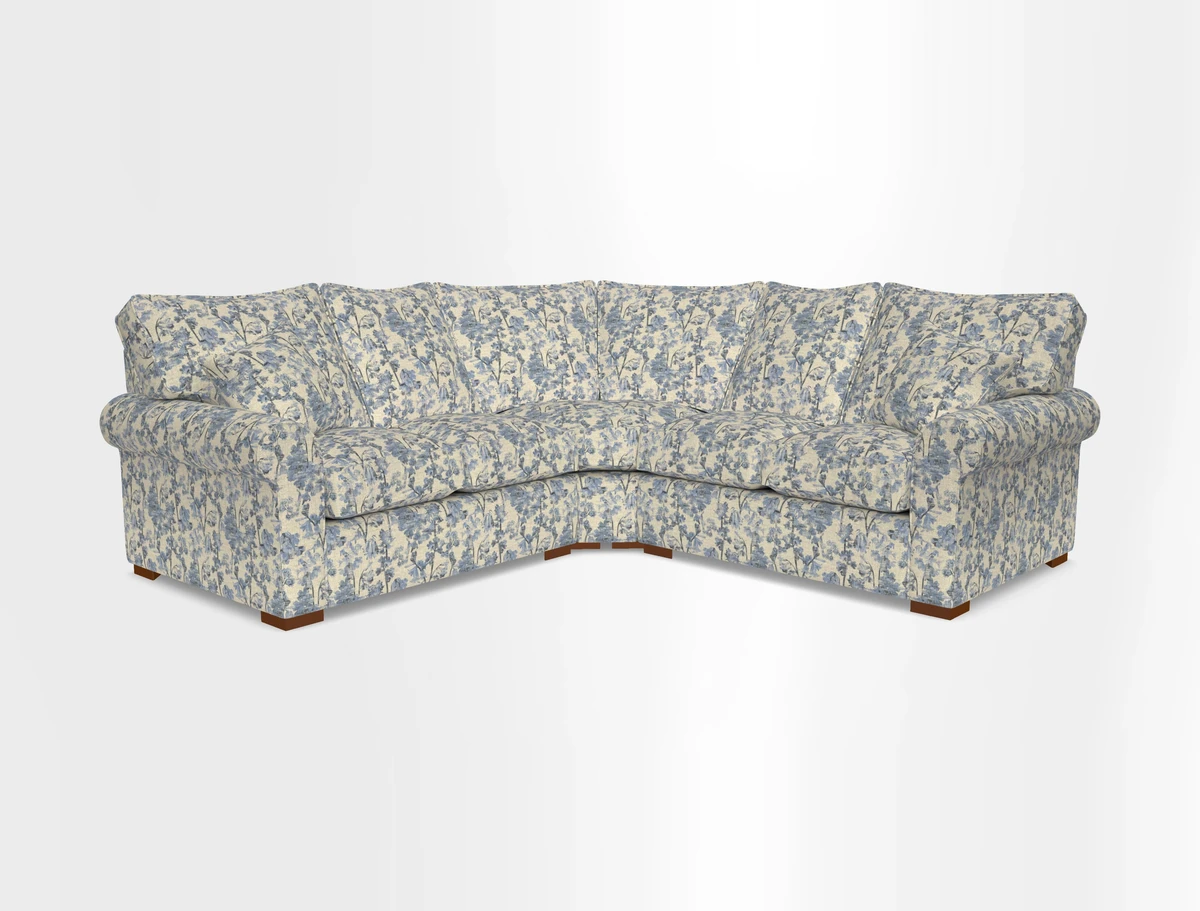 Upperton Corner Sofa RHF & LHF in Two Tone Plain Biscuit  - Loose cover option available