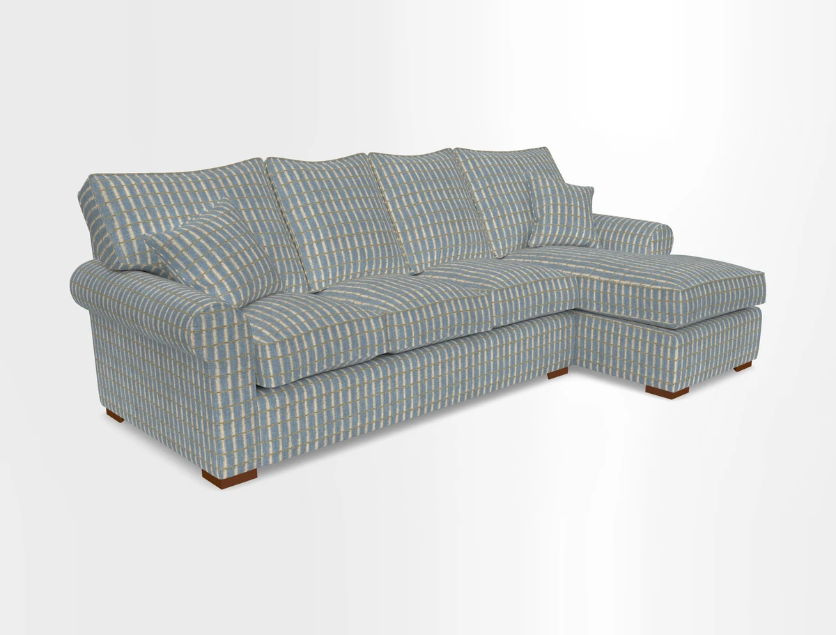 Upperton Chaise RHF in Two Tone Plain Biscuit - Loose cover option available