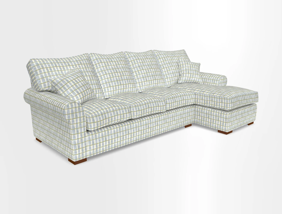 Upperton Chaise RHF in Two Tone Plain Biscuit - Loose cover option available