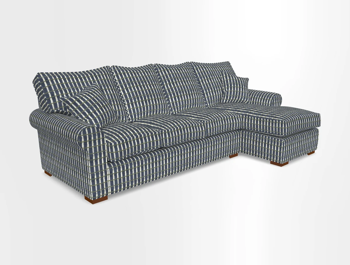 Upperton Chaise RHF in Two Tone Plain Biscuit - Loose cover option available