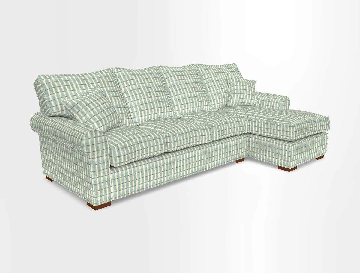 Upperton Chaise RHF in Two Tone Plain Biscuit - Loose cover option available