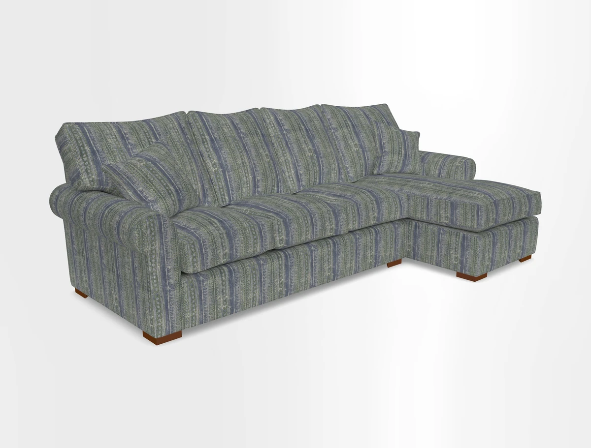 Upperton Chaise RHF in Two Tone Plain Biscuit - Loose cover option available