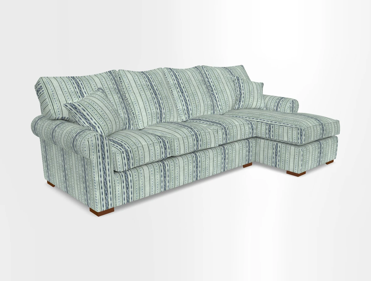 Upperton Chaise RHF in Two Tone Plain Biscuit - Loose cover option available