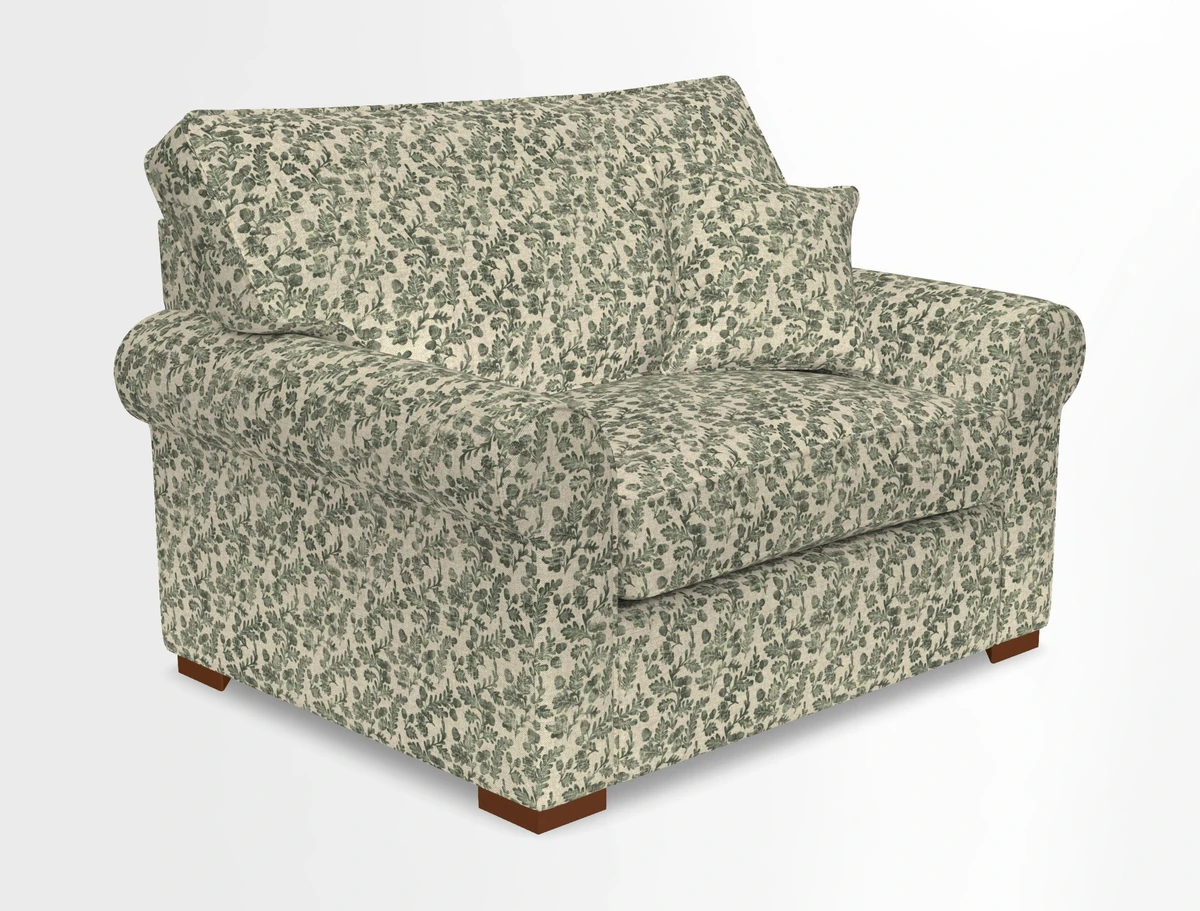 Upperton Snuggler Loose Cover in Two Tone Plain Biscuit - Loose cover option available