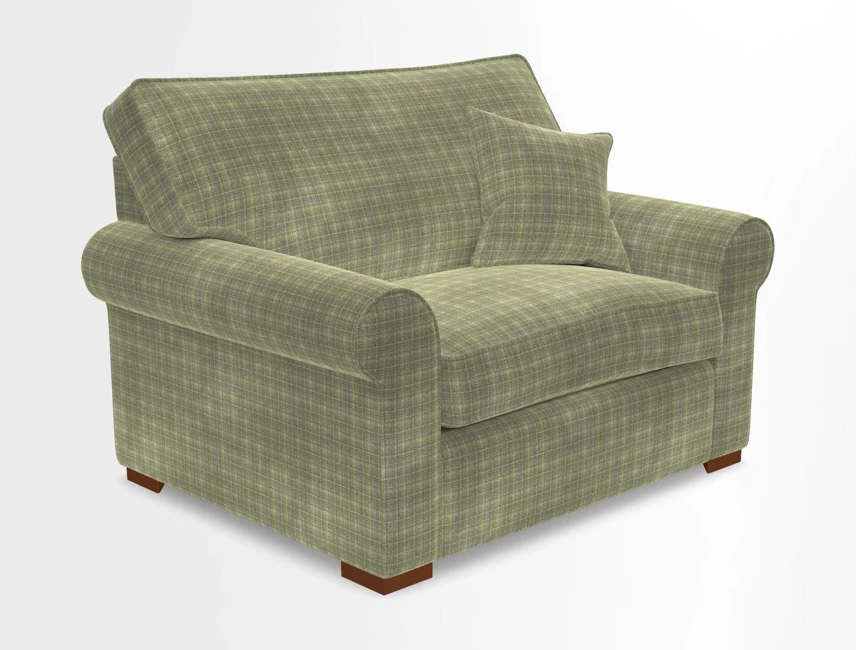 Upperton Snuggler Loose Cover in Two Tone Plain Biscuit - Loose cover option available