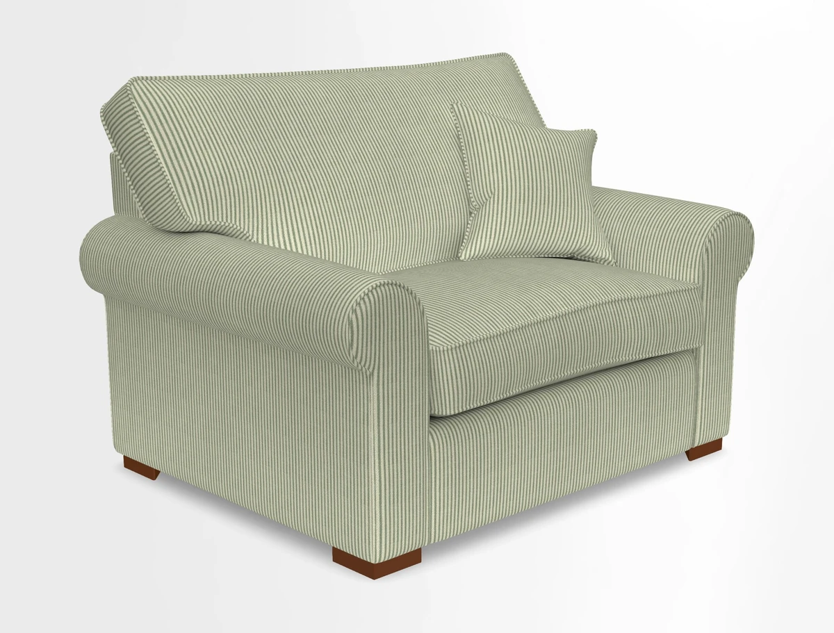 Upperton Snuggler Loose Cover in Two Tone Plain Biscuit - Loose cover option available