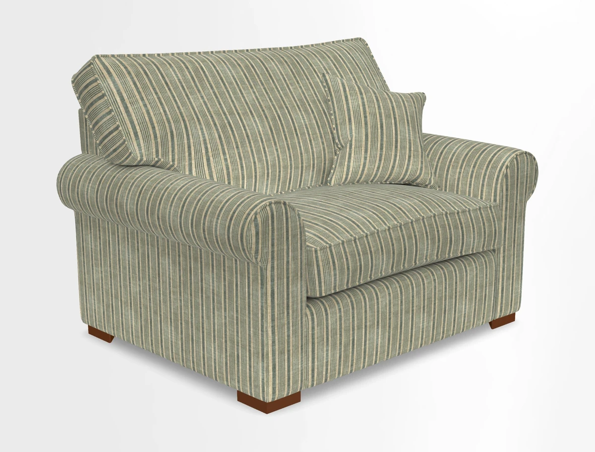 Upperton Snuggler Loose Cover in Two Tone Plain Biscuit - Loose cover option available