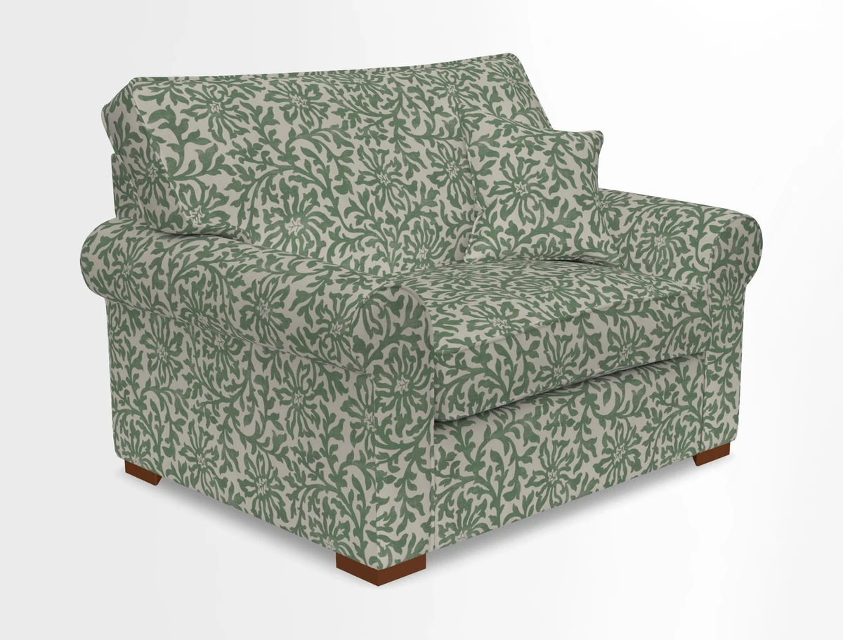 Upperton Snuggler Loose Cover in Two Tone Plain Biscuit - Loose cover option available