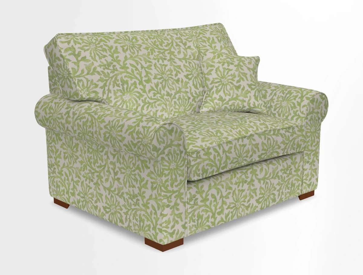 Upperton Snuggler Loose Cover in Two Tone Plain Biscuit - Loose cover option available