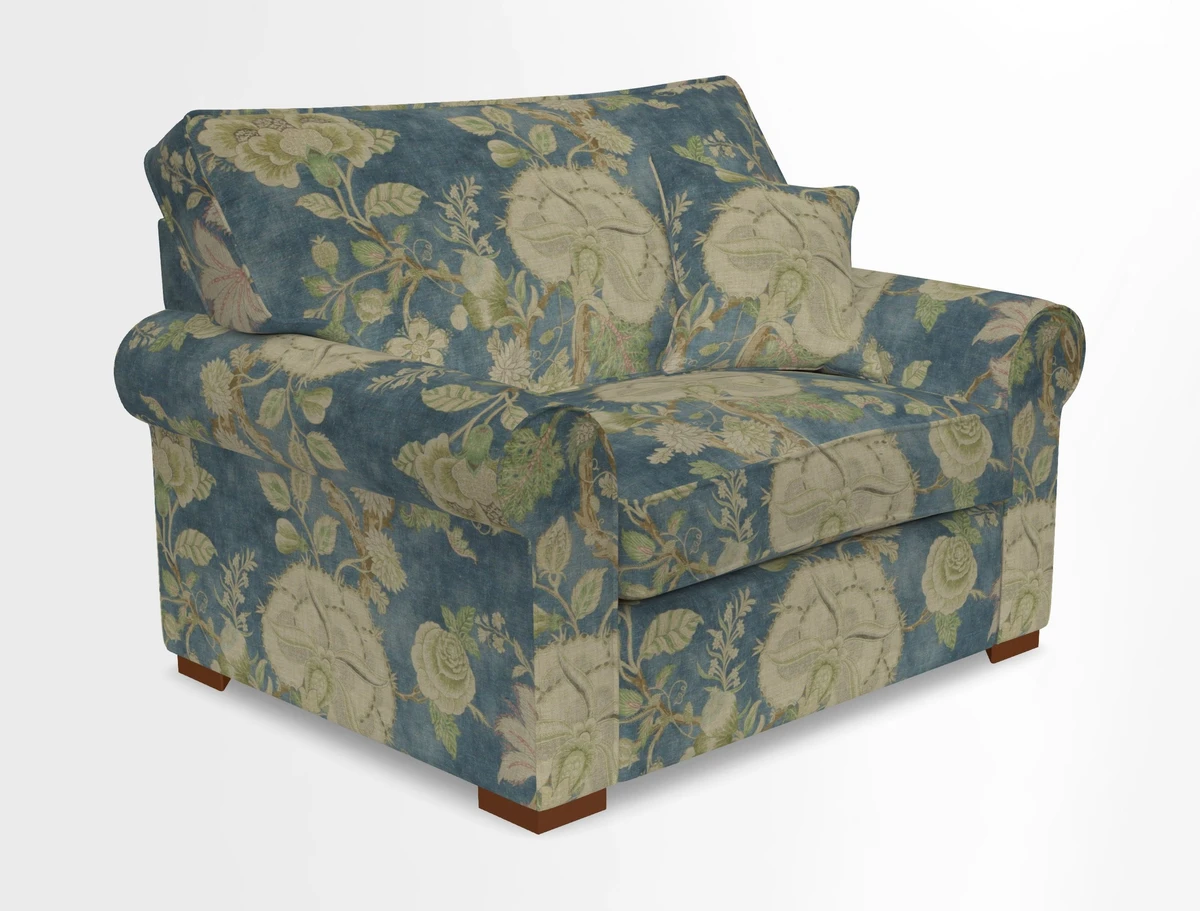 Upperton Snuggler Loose Cover in Two Tone Plain Biscuit - Loose cover option available
