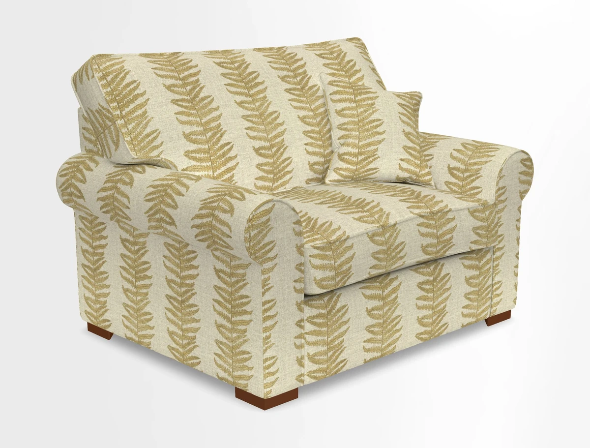 Upperton Snuggler Loose Cover in Two Tone Plain Biscuit - Loose cover option available