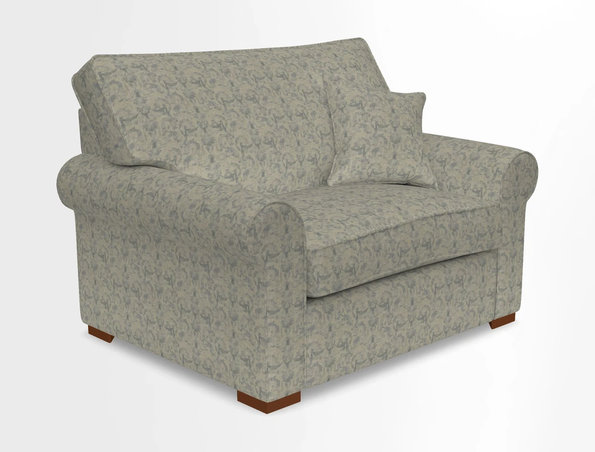 Upperton Snuggler Loose Cover in Two Tone Plain Biscuit - Loose cover option available