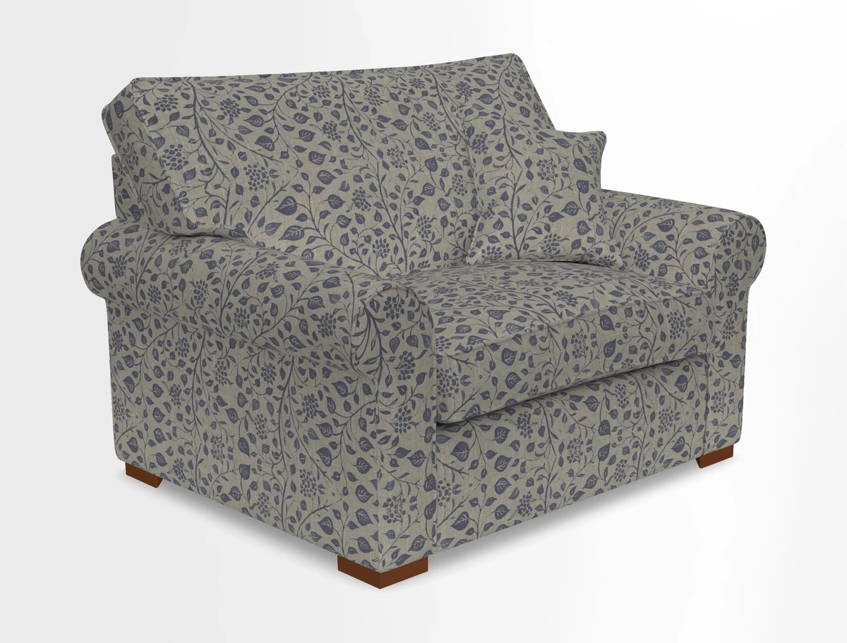 Upperton Snuggler Loose Cover in Two Tone Plain Biscuit - Loose cover option available