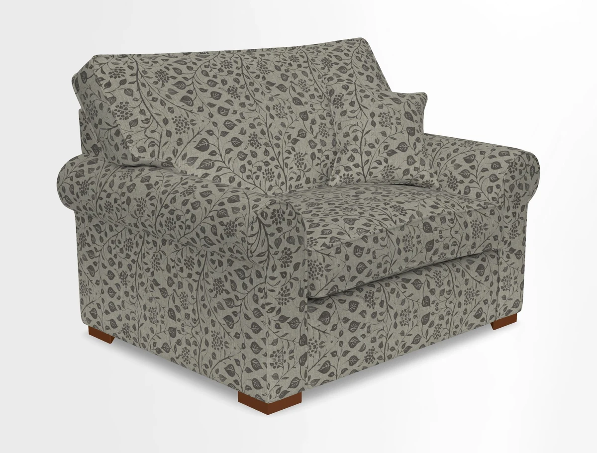 Upperton Snuggler Loose Cover in Two Tone Plain Biscuit - Loose cover option available