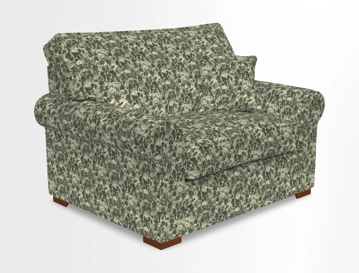 Upperton Snuggler Loose Cover in Two Tone Plain Biscuit - Loose cover option available
