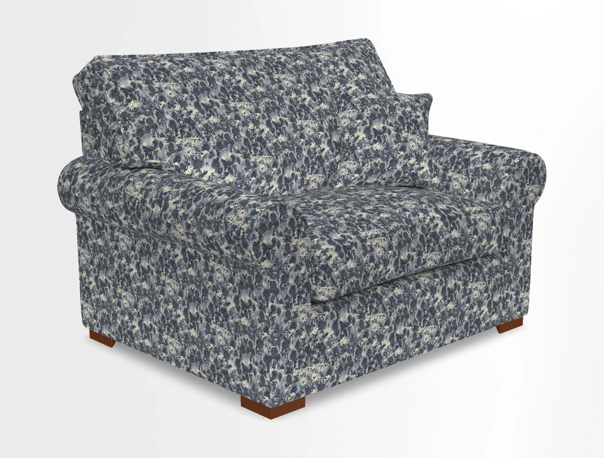 Upperton Snuggler Loose Cover in Two Tone Plain Biscuit - Loose cover option available