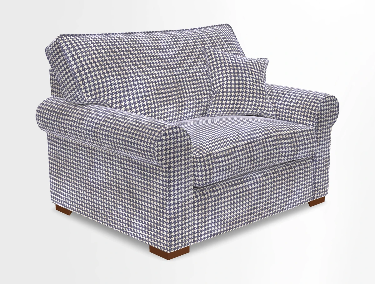 Upperton Snuggler Loose Cover in Two Tone Plain Biscuit - Loose cover option available