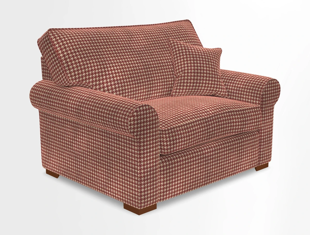 Upperton Snuggler Loose Cover in Two Tone Plain Biscuit - Loose cover option available