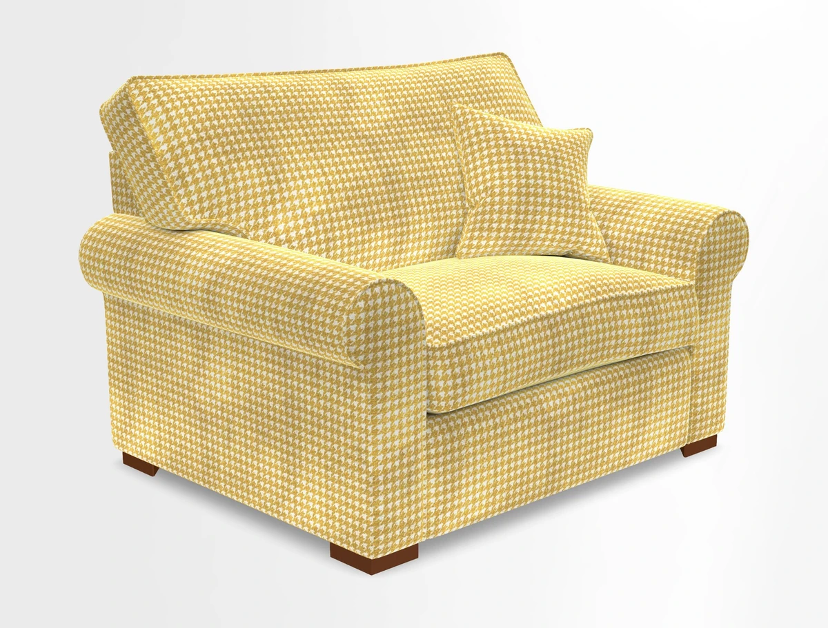 Upperton Snuggler Loose Cover in Two Tone Plain Biscuit - Loose cover option available