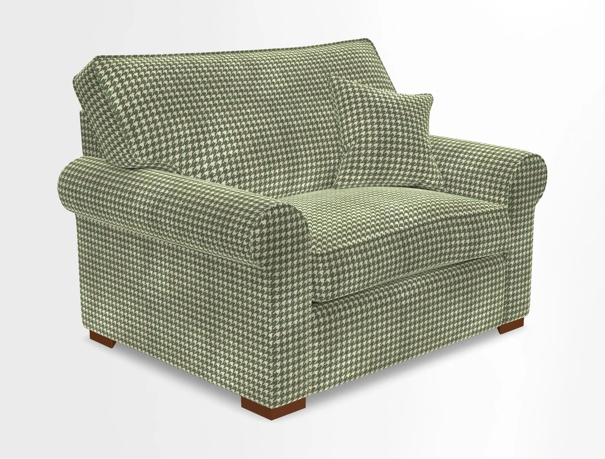 Upperton Snuggler Loose Cover in Two Tone Plain Biscuit - Loose cover option available